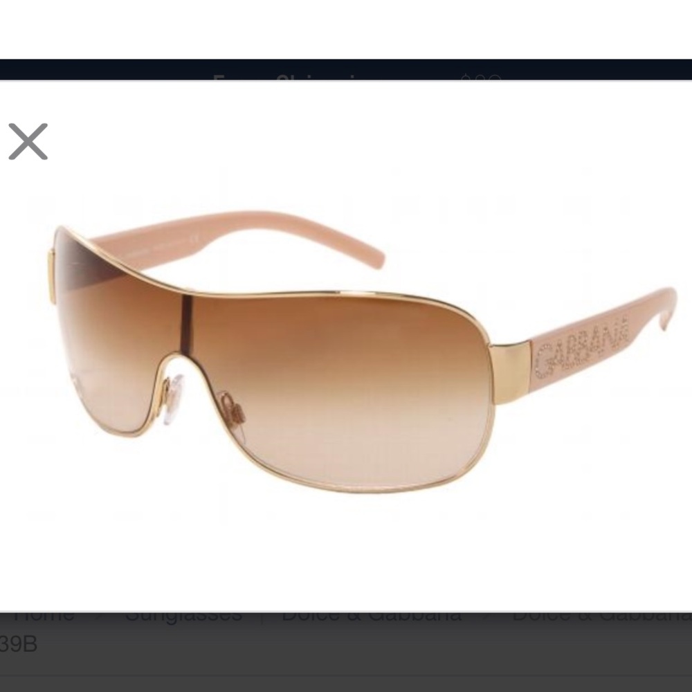 Dolce & Gabanna sunglasses 189/13 gold w brown lenses